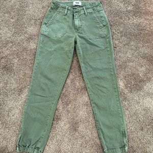 Paige olive green jeans